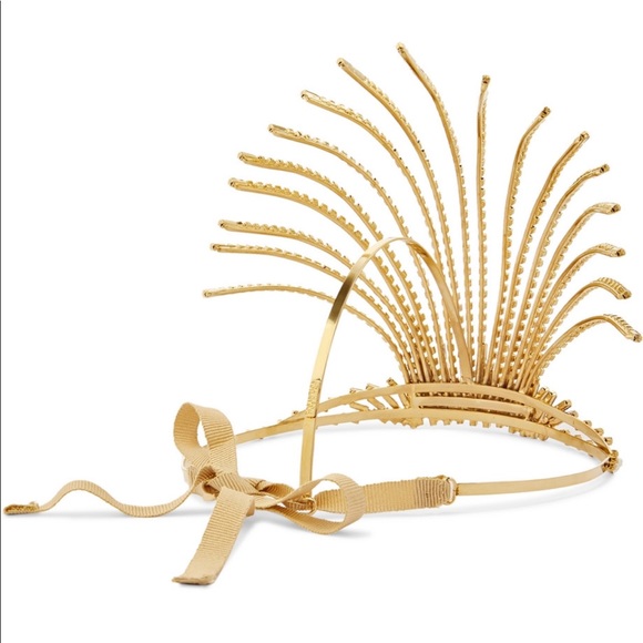 Rosantica crystal gold head piece